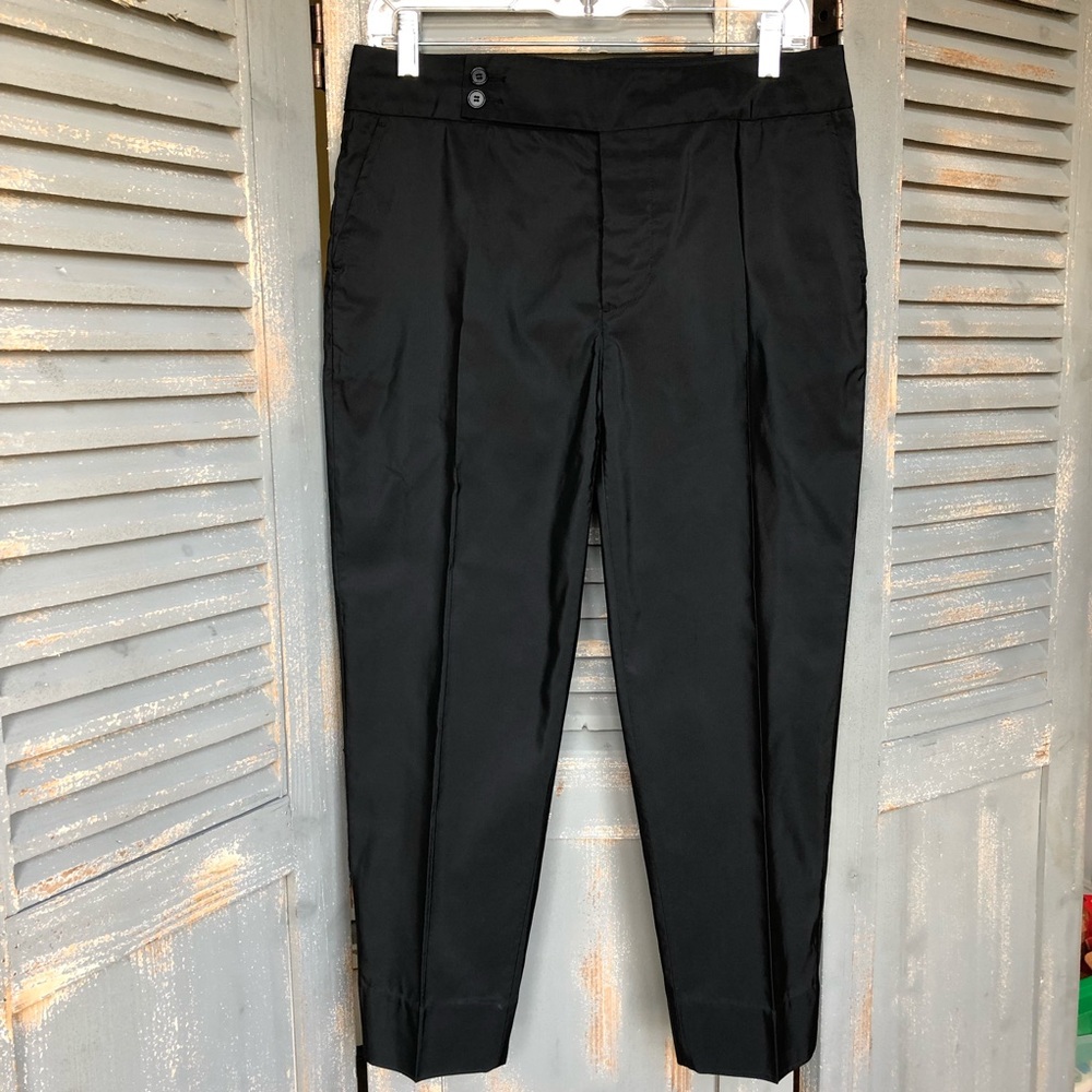 Marni Silk Black Cropped Pants